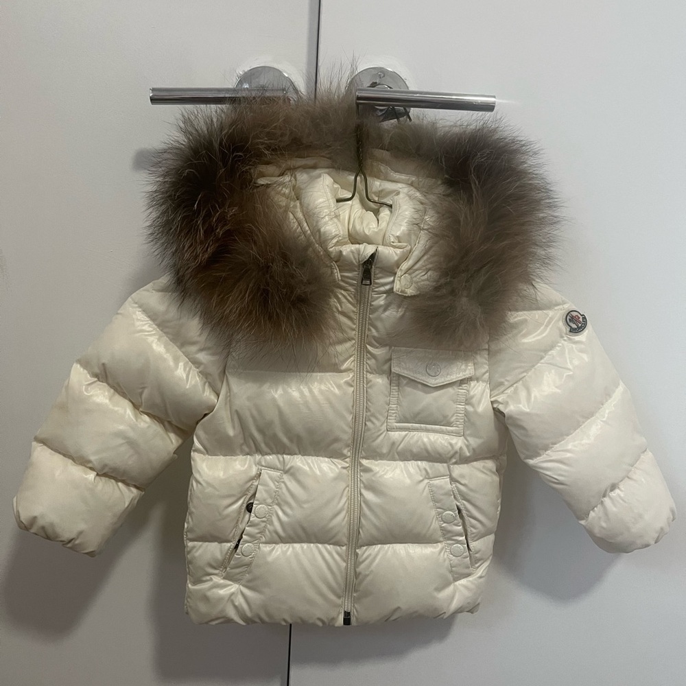Baby Moncler K2 Fox Fur-Trim Down Puffer Jacket